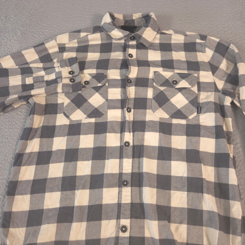 Burton Shirt Mens M Multi Brighton Flannel Plaid Buffalo Check Button‎ Up Pocket